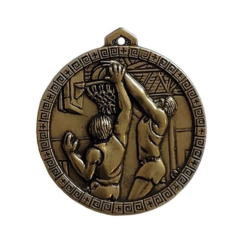 40 BASKETBALL BRASS MEDAL 56MM