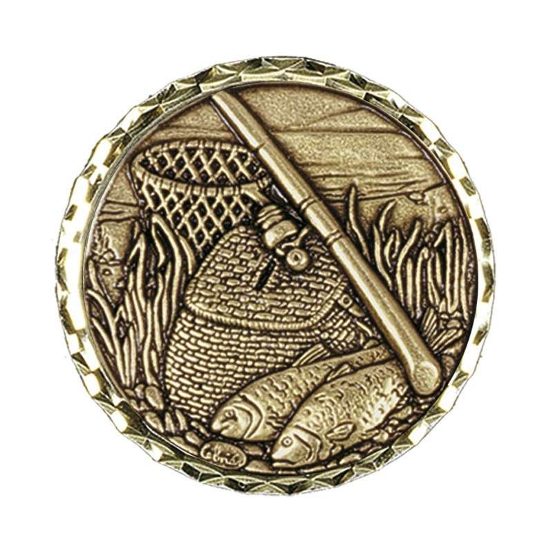 95 FISHING BRASS MEDAL 60MM