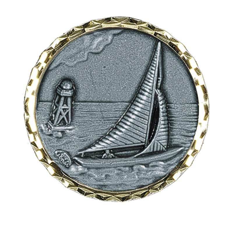 101 SAILING BRASS MEDAL 60MM