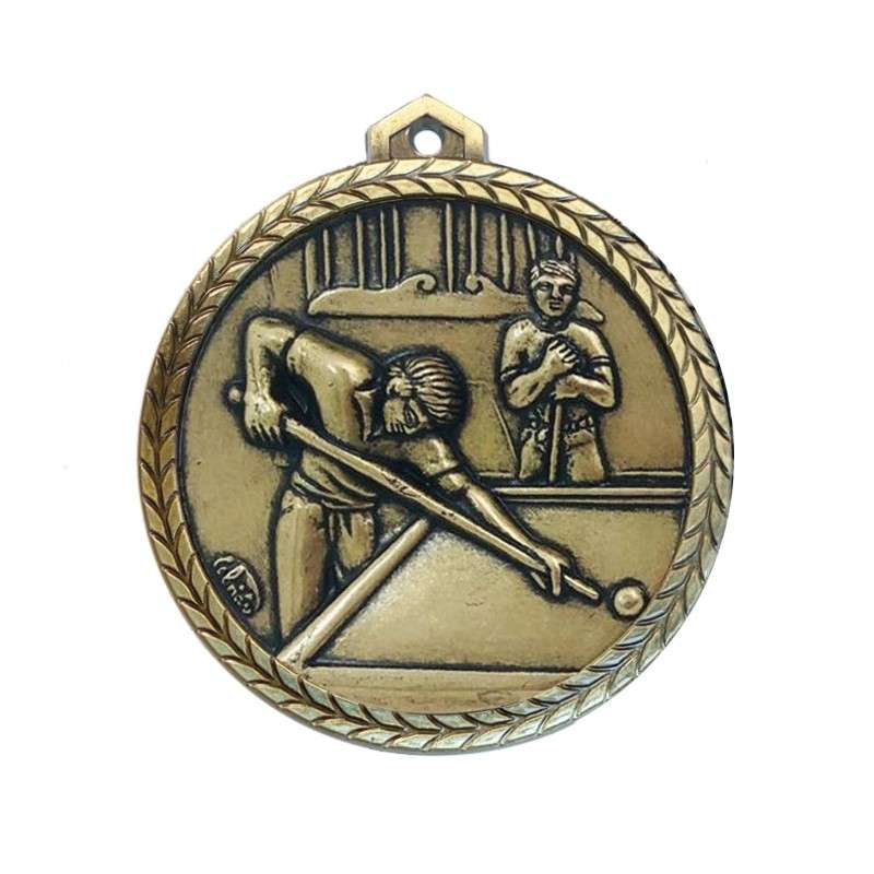 C132 POOL / SNOOKER RELIEF MEDAL 56MM