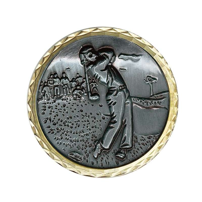C167 GOLF BRASS MEDAL 60MM