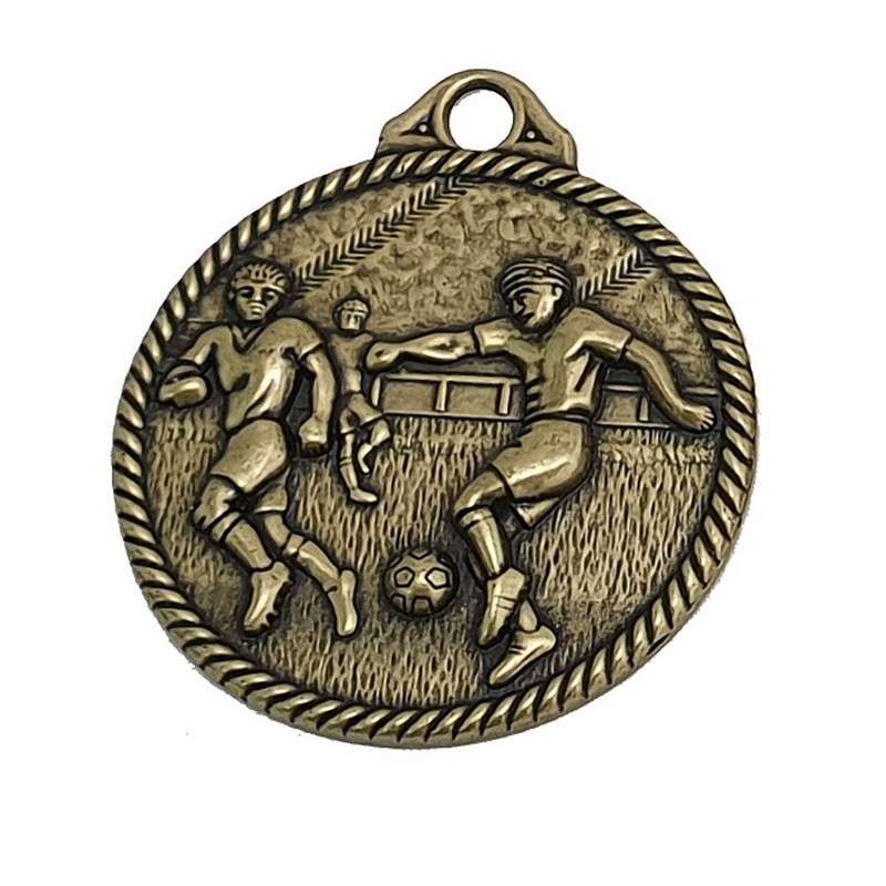 MZ218 FOOTBALL ZAMACK MEDAL 50MM