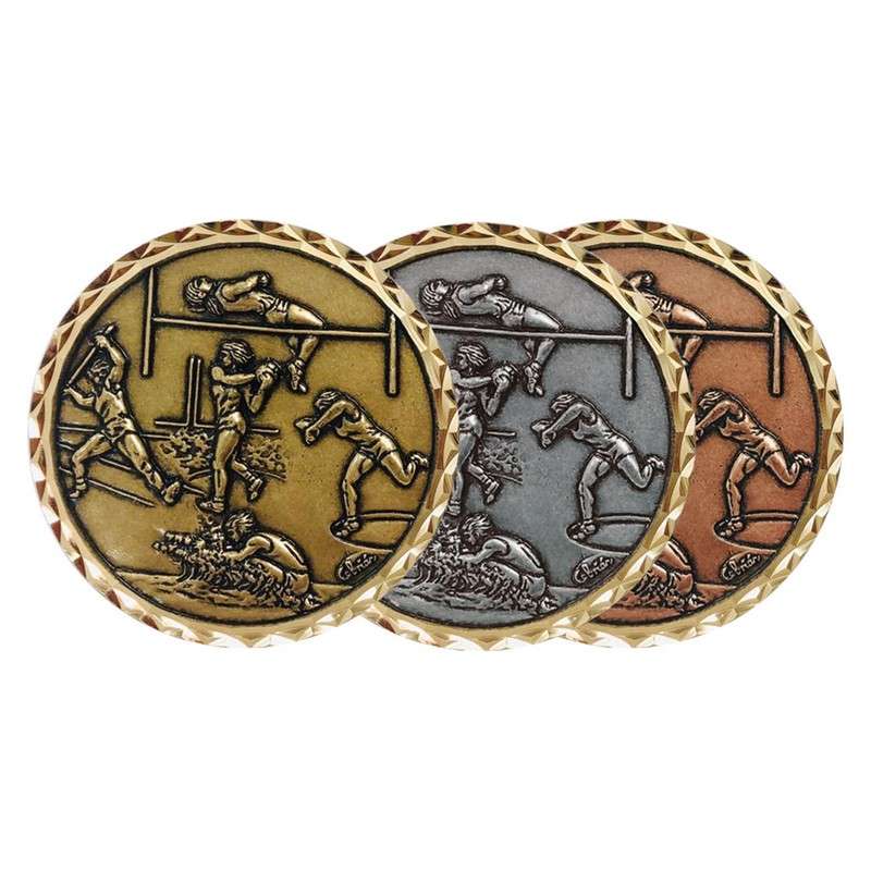229 ATHLETICS BRASS MEDAL 60MM GOLD