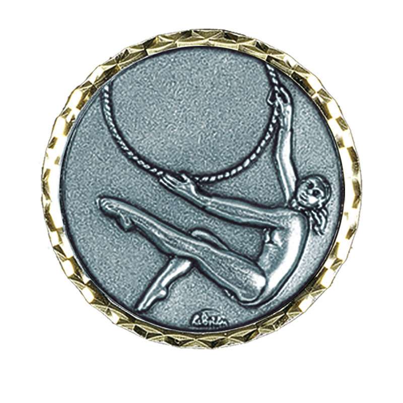 267 GYMNASTICS BRASS MEDAL 60MM