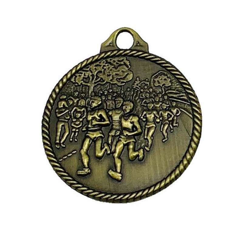 MZ272 ZAMAK RUNNING MEDAL 50MM