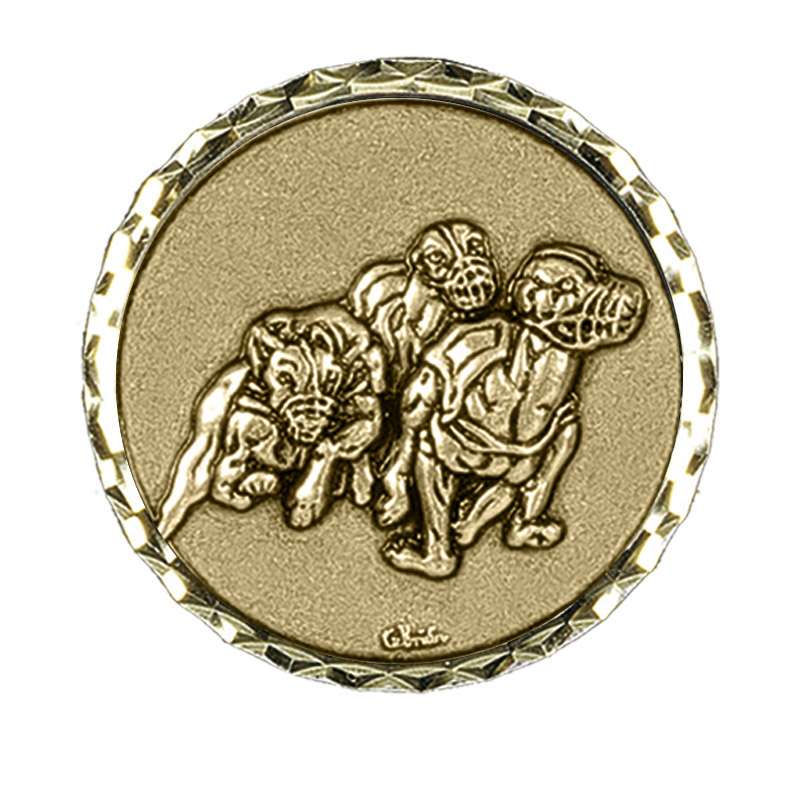 275 GREYHOUND BRASS MEDAL 60MM