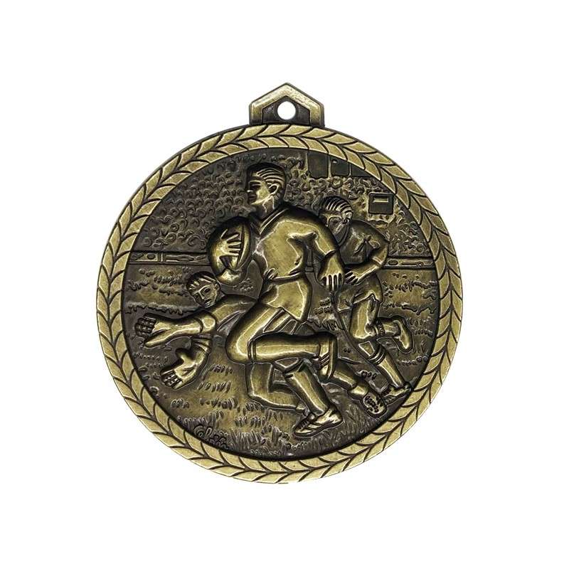 C343 RUGBY RELIEF MEDAL 56MM