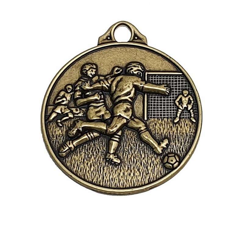 MZ401 FOOTBALL ZAMACK MEDAL 50MM