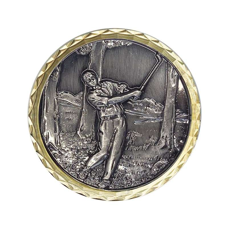 C443 GOLF BRASS MEDAL 60MM