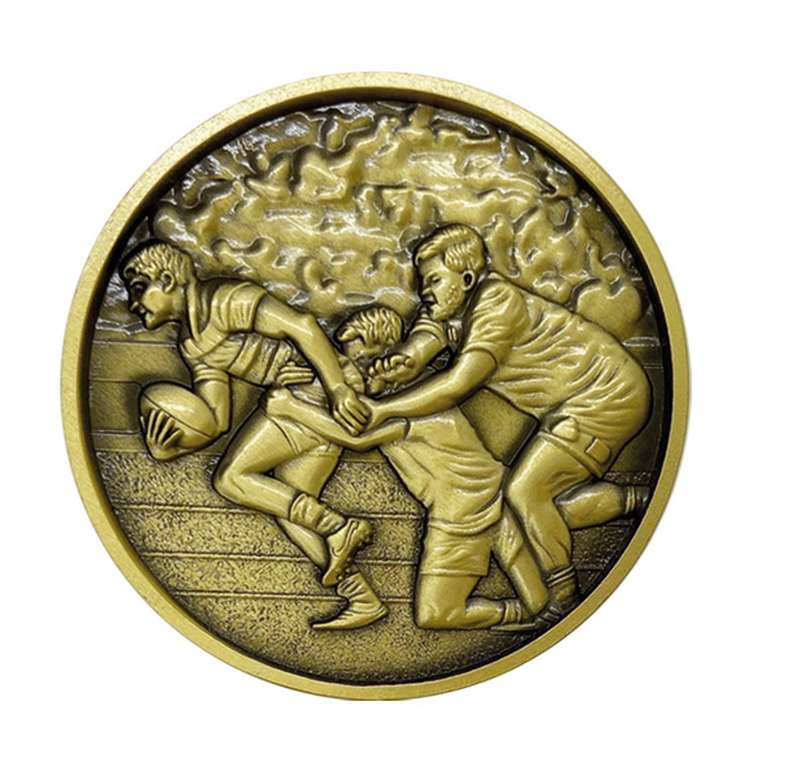 RUGBY RELIEF MEDAL 60MM