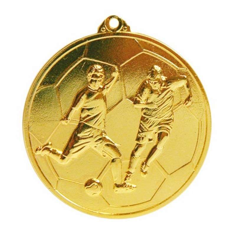 BRIGHT BUDGET FOOTBALL MEDAL 50MM