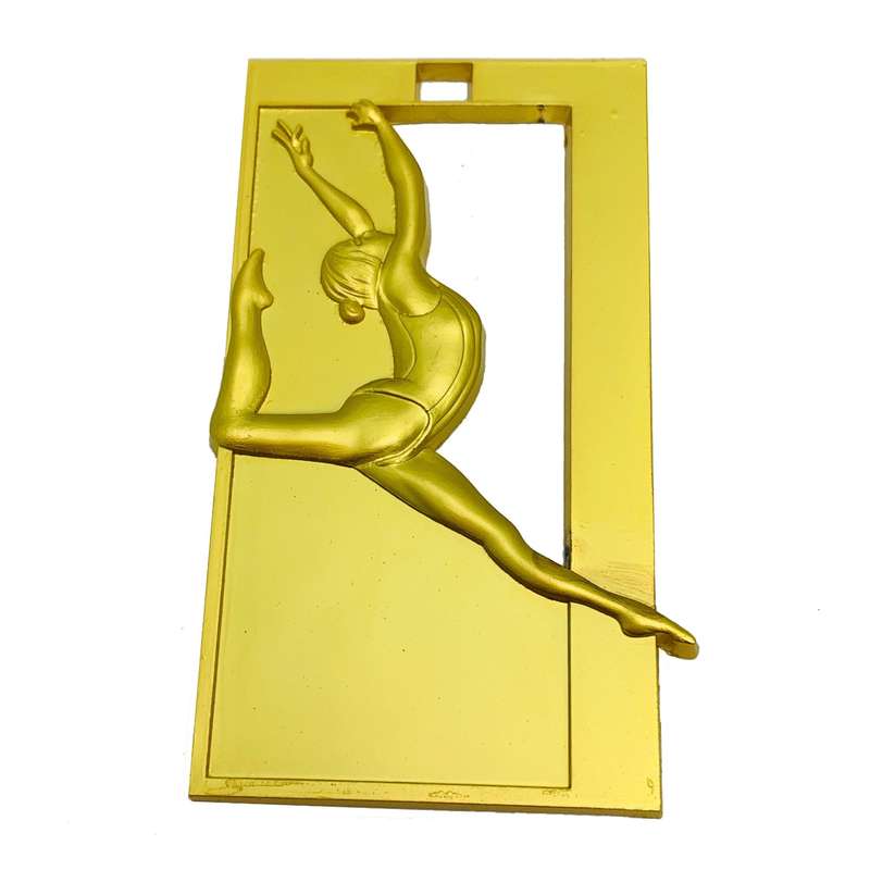RECTANGLE GYM / DANCE MEDAL 65MM