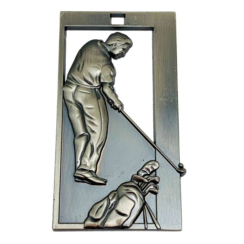 RECTANGLE GOLF MEDAL 65MM