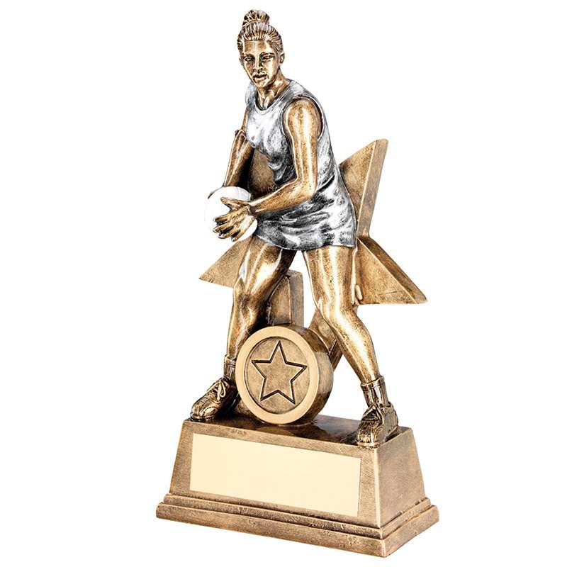 NETBALL TROPHY WITH STAR