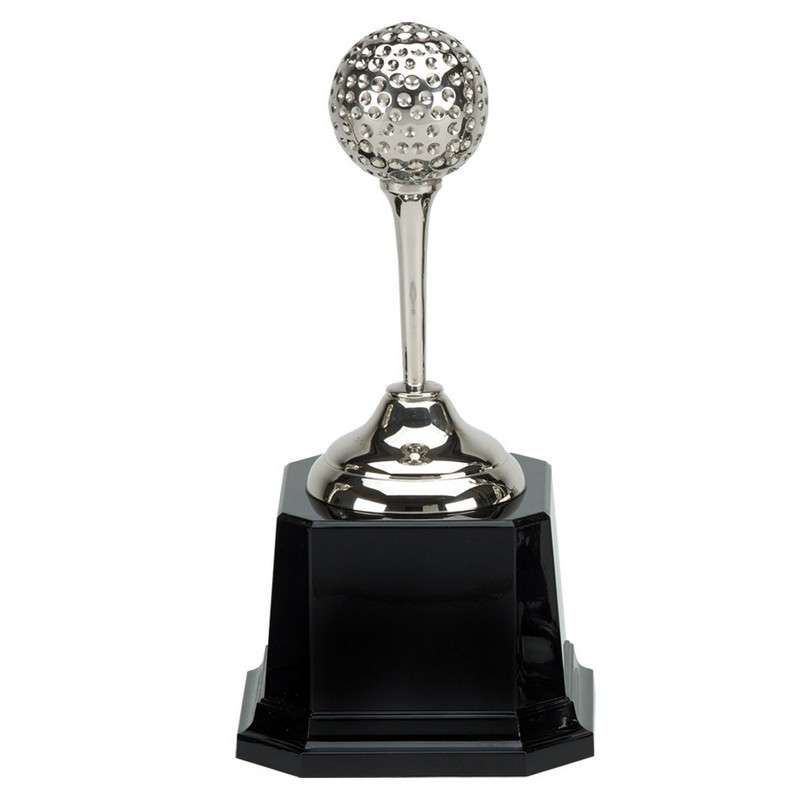 NICKEL GOLF BALL ON TEE