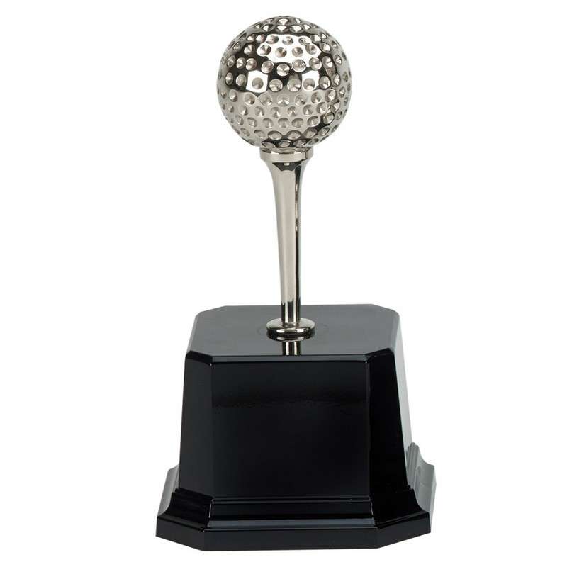 SILVER GOLF BALL TROPHY