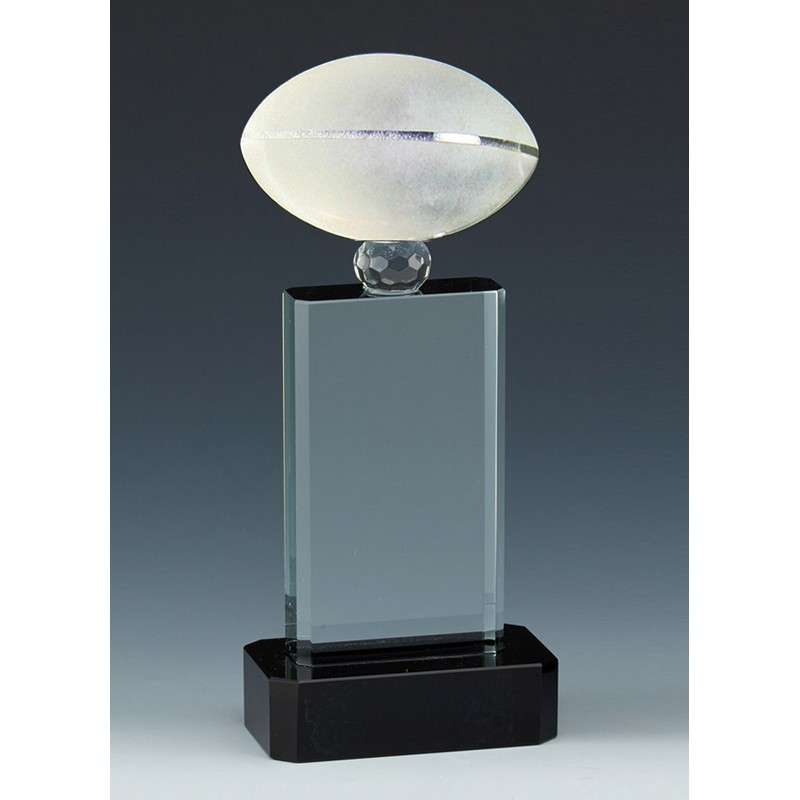 RECOGNITION GLASS AWARD RUGBY