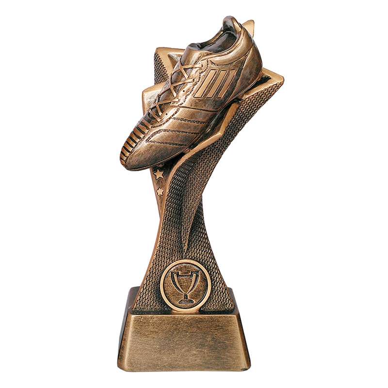 FOOTBALL BOOT ON STAR RISER TROPHY