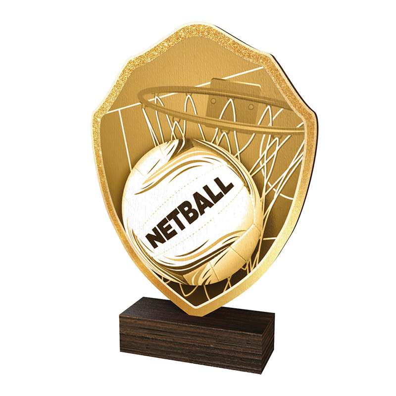 NETBALL WOOD SHIELD TROPHY