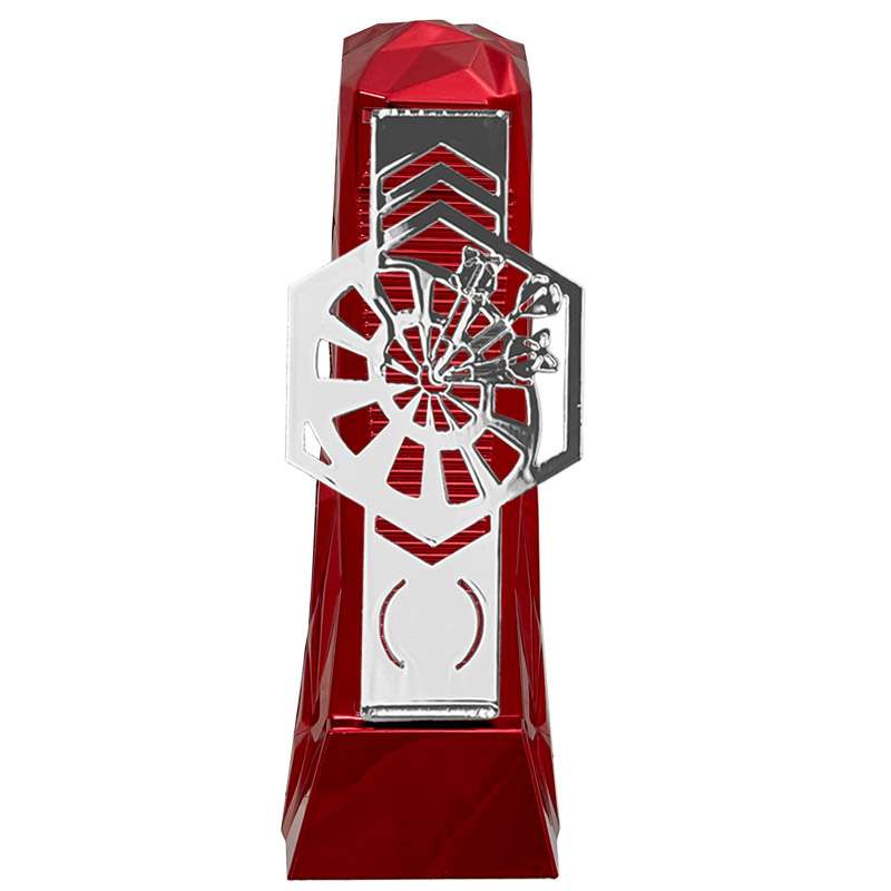 HENGE DARTS HEXAGON – SILVER – RED – Red