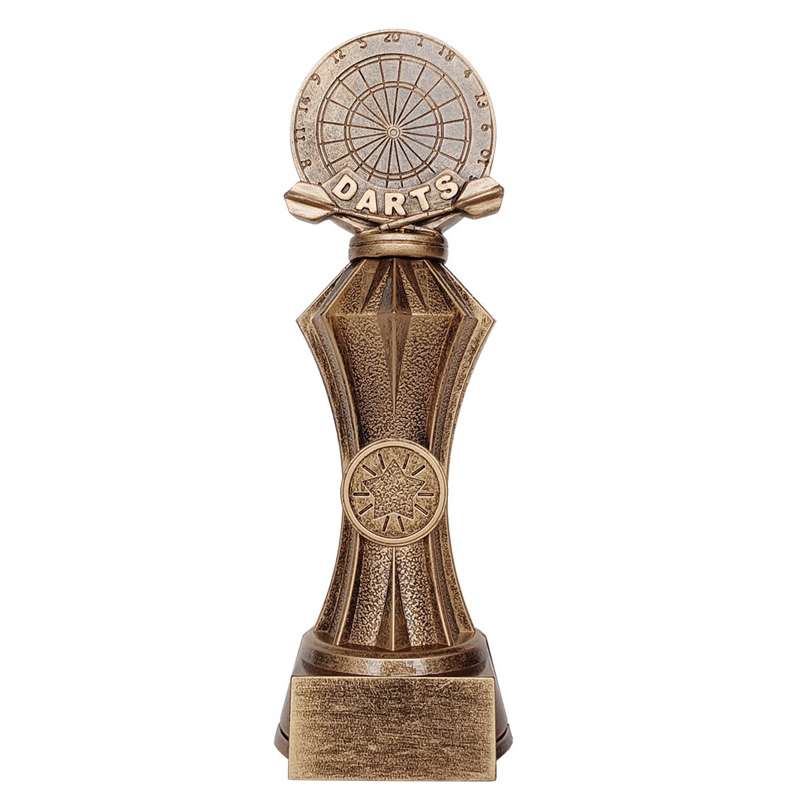 DARTS FACET GOLD RESIN TROPHY