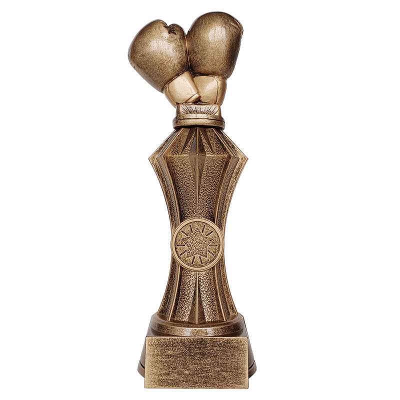 BOXING FACET GOLD RESIN TROPHY