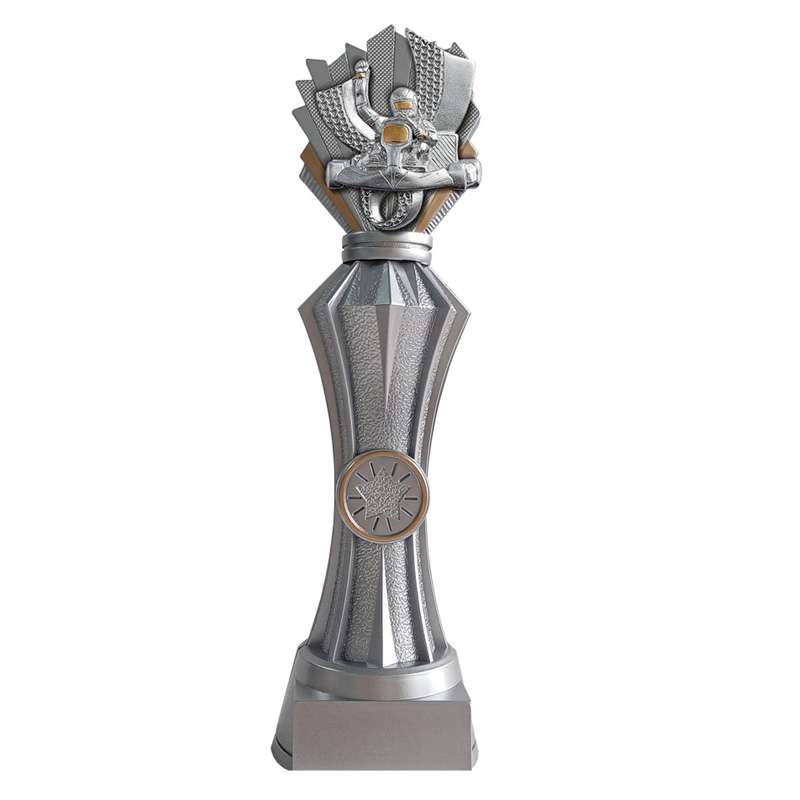 KARTING FACET SILVER RESIN TROPHY