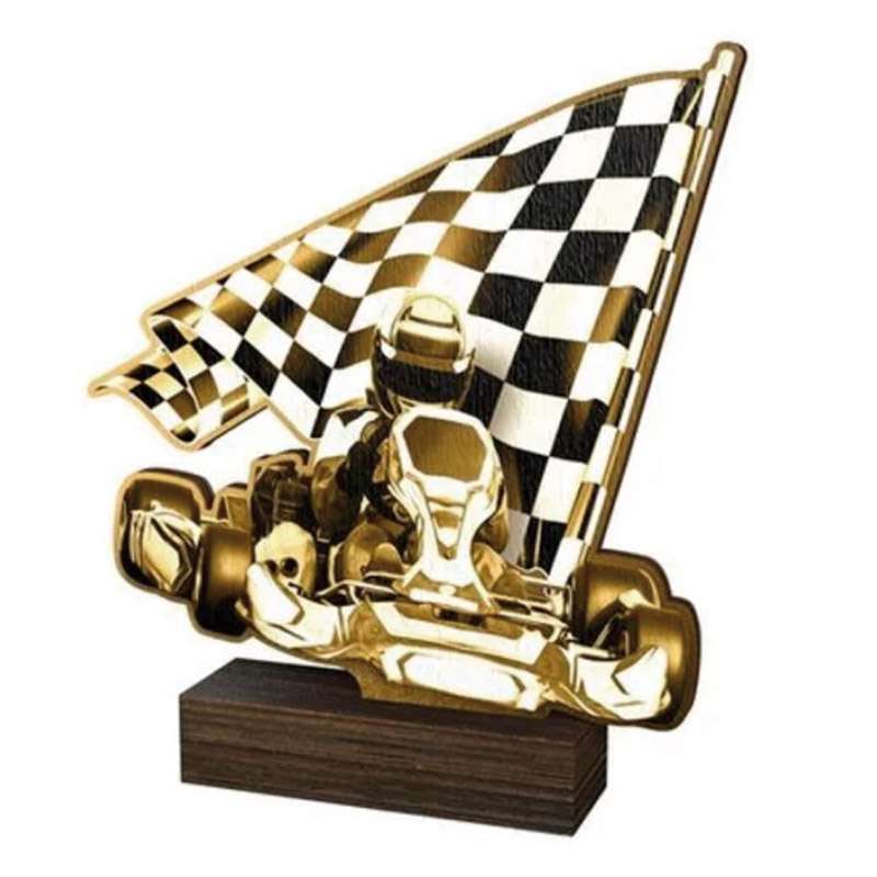 WOOD FLAG, KART TROPHY