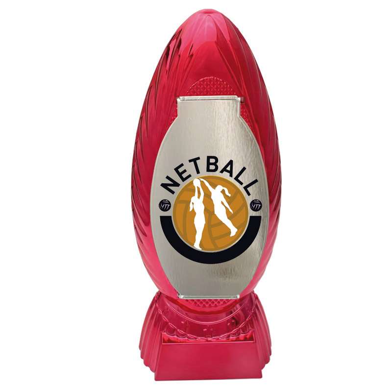 DOMINATOR – NETBALL SILVER – RED – Red