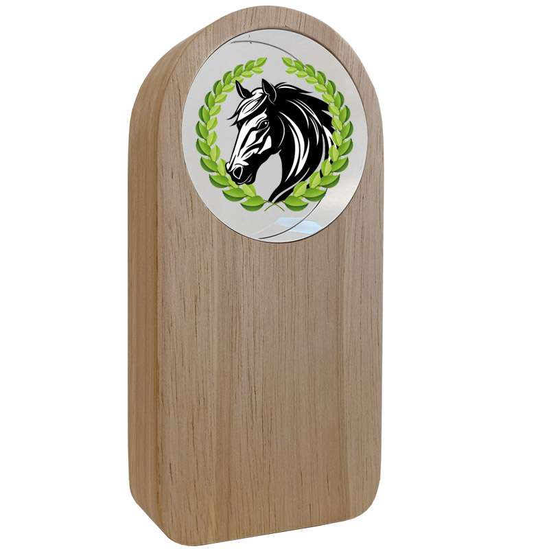 WOOD AND GLASS TROPHY – EQUESTRIAN –