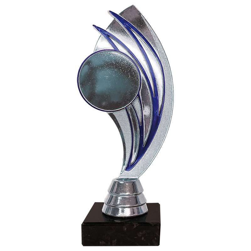 SILVER BLUE ARCH HOLDER TROPHY