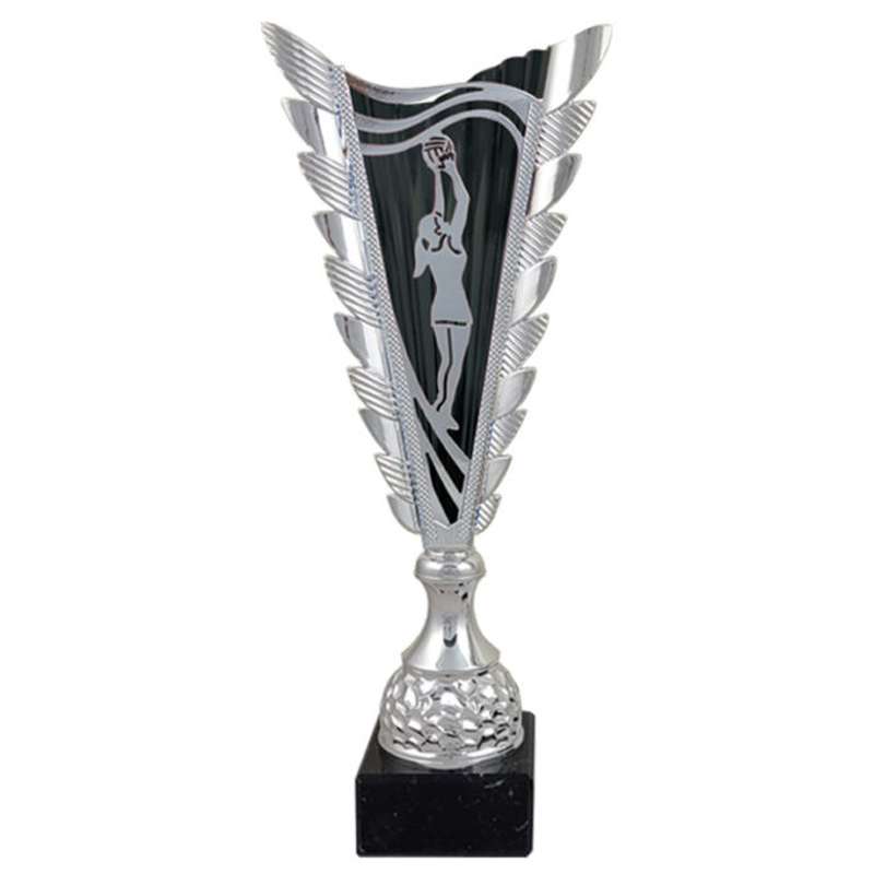 SILVER BLACK NETBALL FUEGO TROPHY