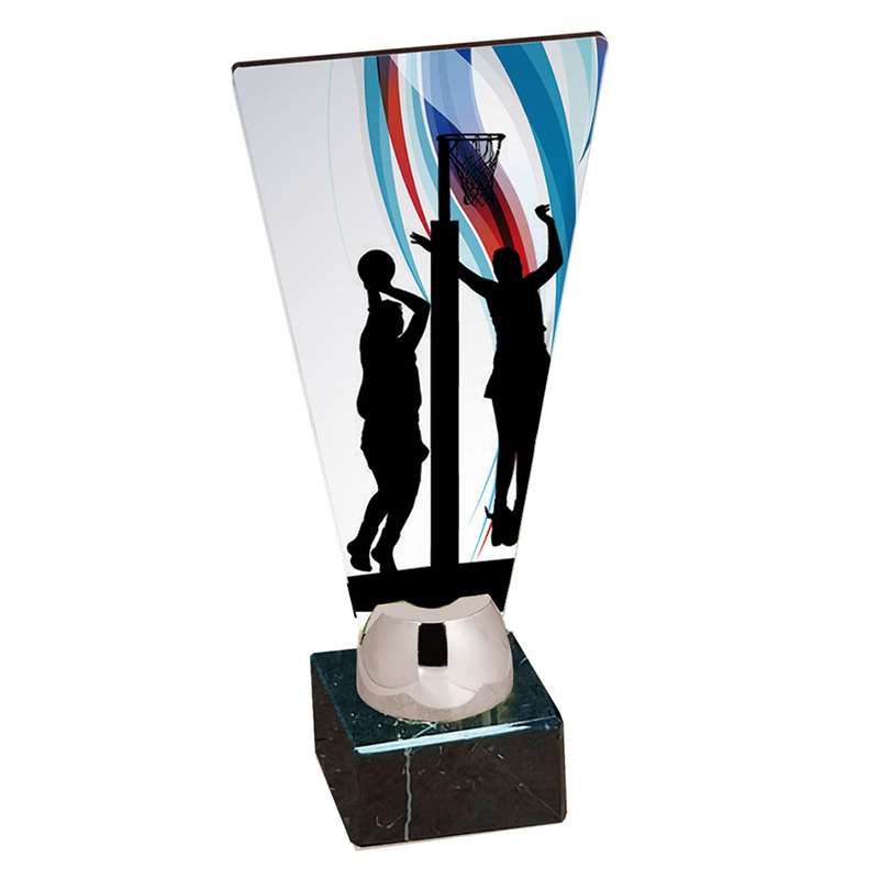 NETBALL FAN SUBLIMATED TROPHY
