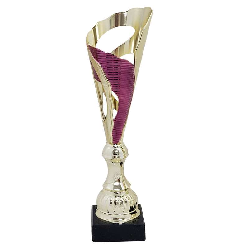 GOLD / PURPLE FLUTE SHAPED CUP