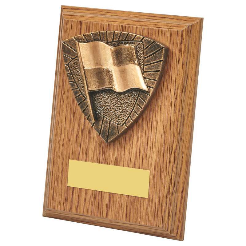Assistant Referee Wood Plaque Award – Light Oak