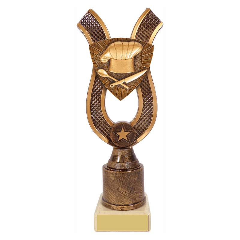 Antique Gold Ribbon Award with Resin Baking/Cooking Trim – Ant Gold