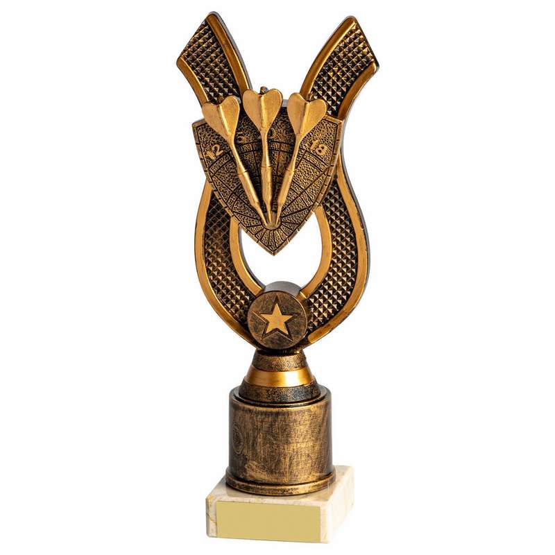 Antique Gold Darts Award with Resin Darts Trim – Ant Gold