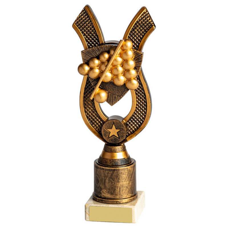 Antique Gold Award with Resin Snooker/Pool Trim – Ant Gold