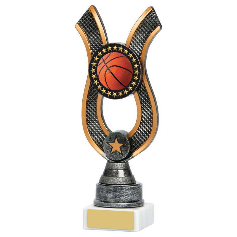 Antique Silver Ribbon Award – Basketball – Ant Silver