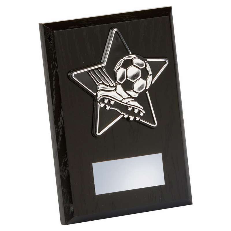 Silver/Black Boot Ball Trim, Black Wood Award – Black