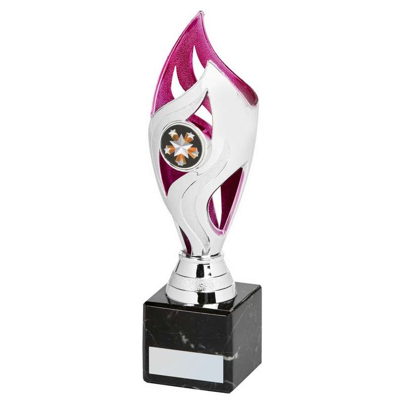 Silver Pink Tulip Sculpture Award – Silver/Pink