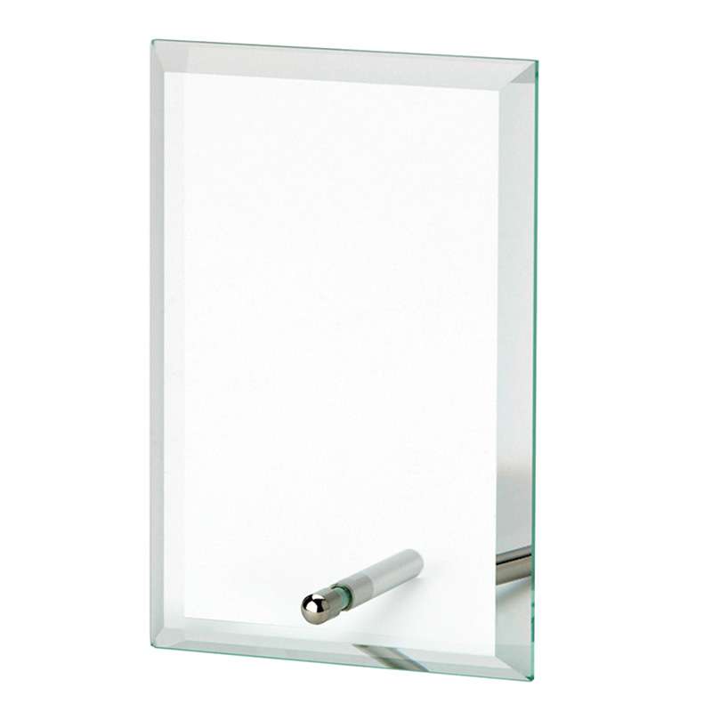 BEVELED RECTANGULAR GLASS WITH PEG