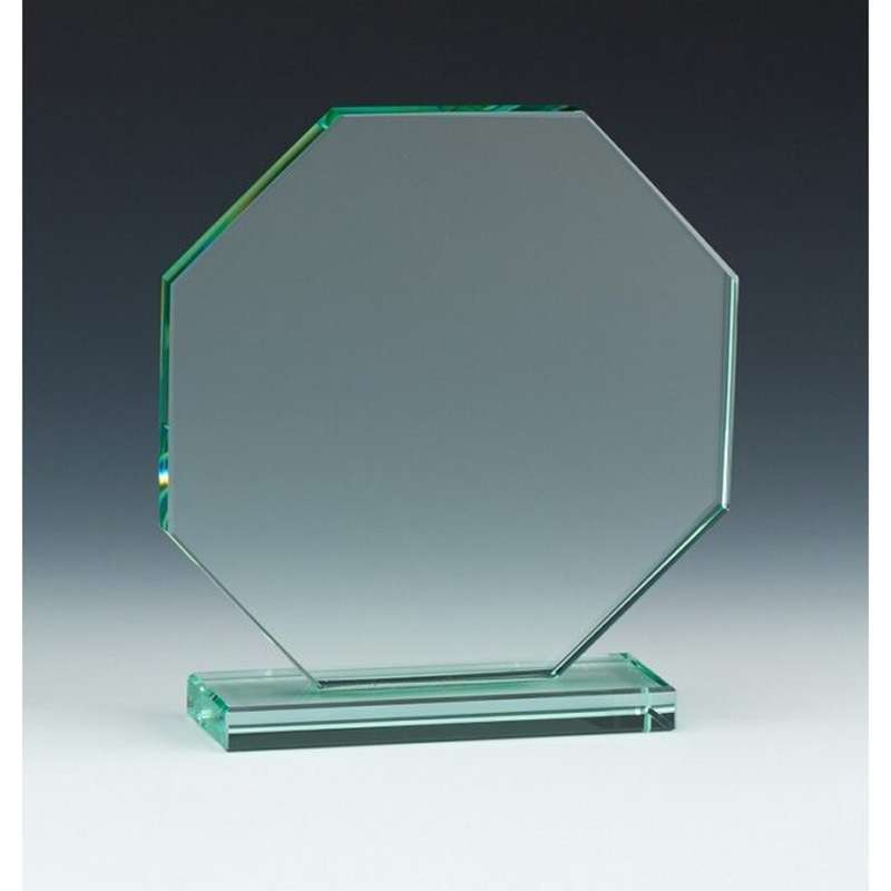 OCTAGONAL GLASS AWARD 10MM THICK