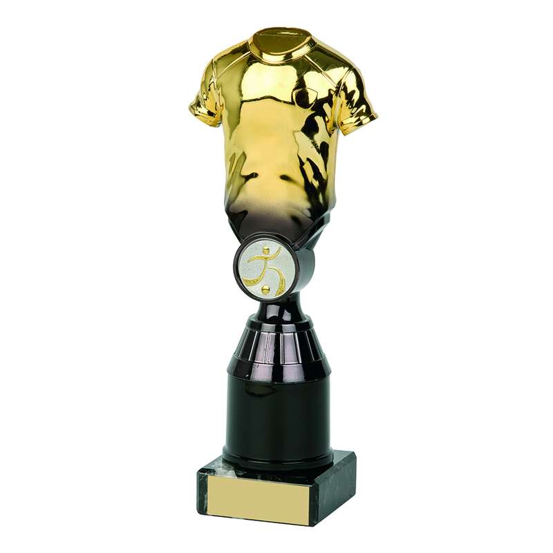 Gold/Black Football Shirt Trophy – Gold/Black