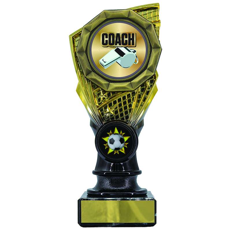 Shard Holder Trophy with Coach Trim – Gold/Black