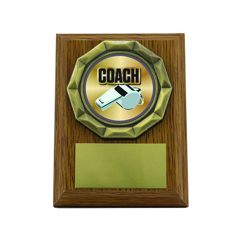 Light Oak Plaque with Coach Trim – Light Oak