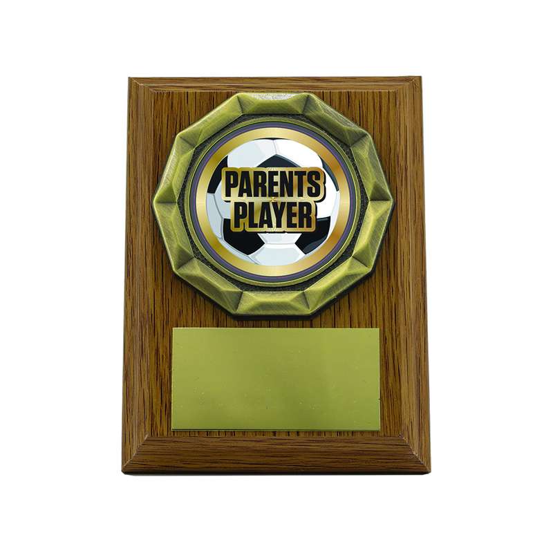 Light Oak Plaque with Parents Player Trim – Light Oak