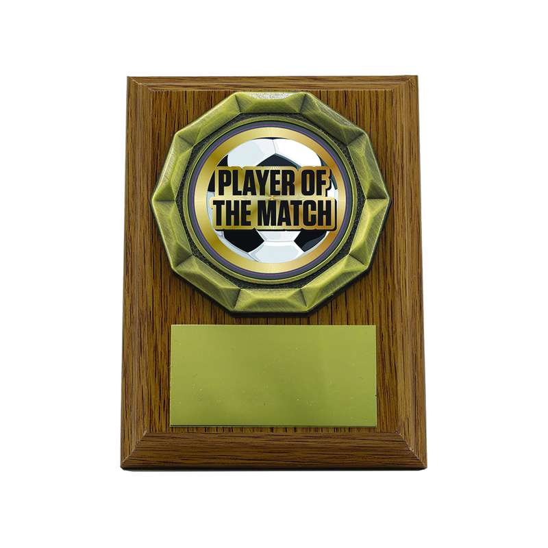 Light Oak Plaque with Player of the Match – Light Oak