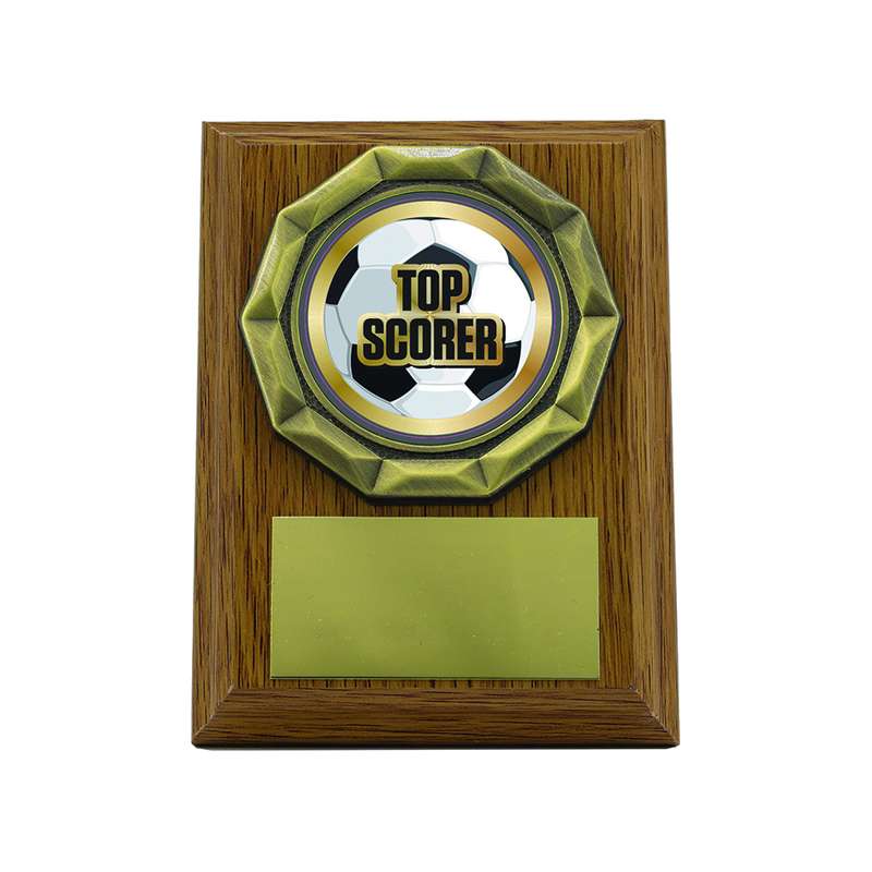 Light Oak Plaque with Top Scorer Trim – Light Oak