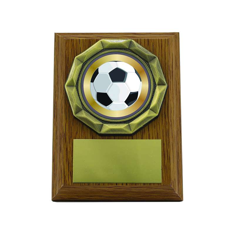 Light Oak Plaque with Football Trim – Light Oak